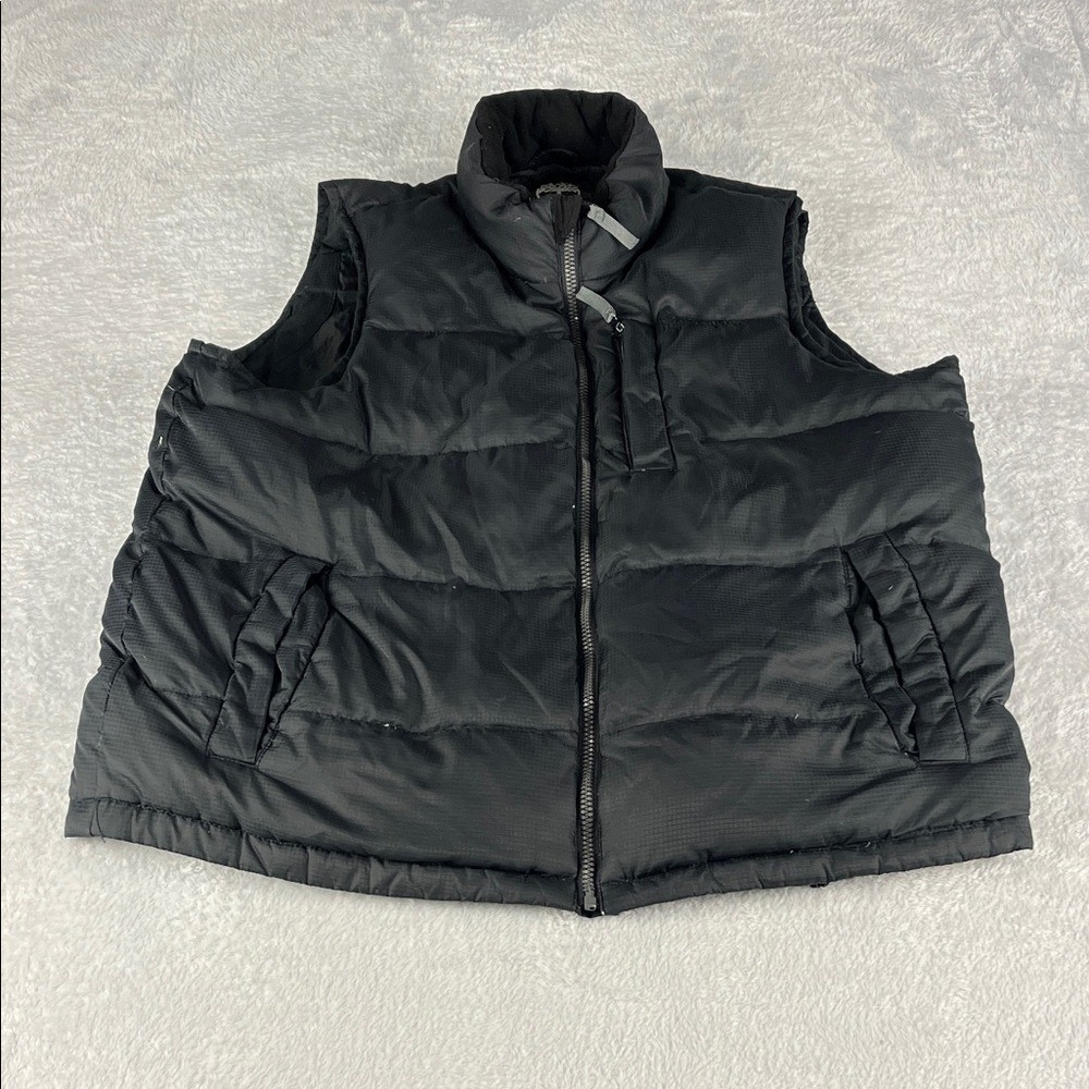 Timberland Puffer Vest Mens XL Black Ripstop Down Fill Sleeveless Jacket